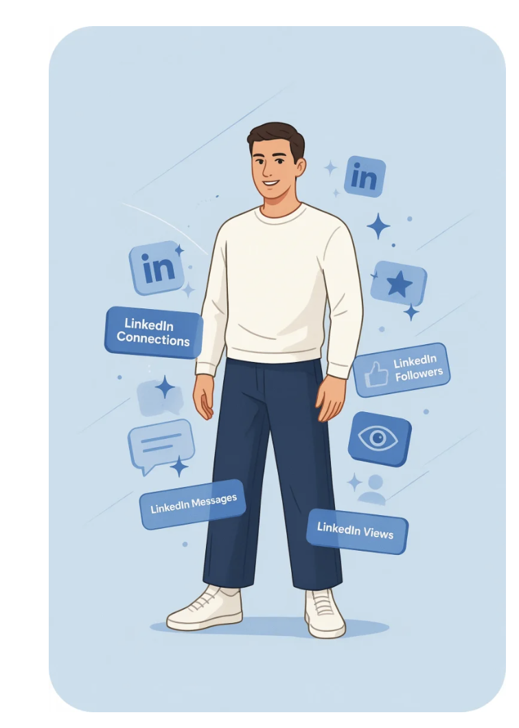 visibilite pour linkedin avec likes