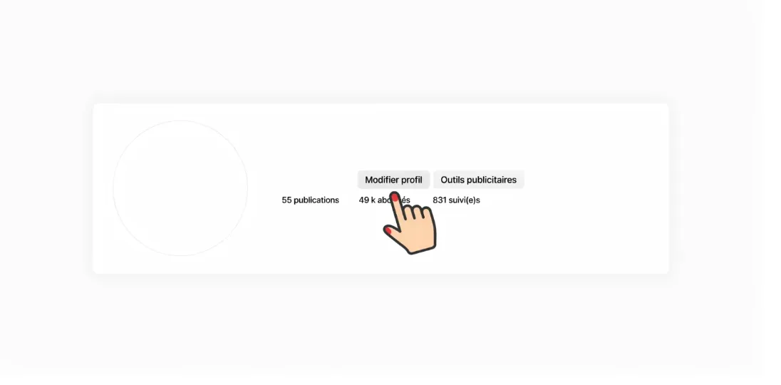modifier profil