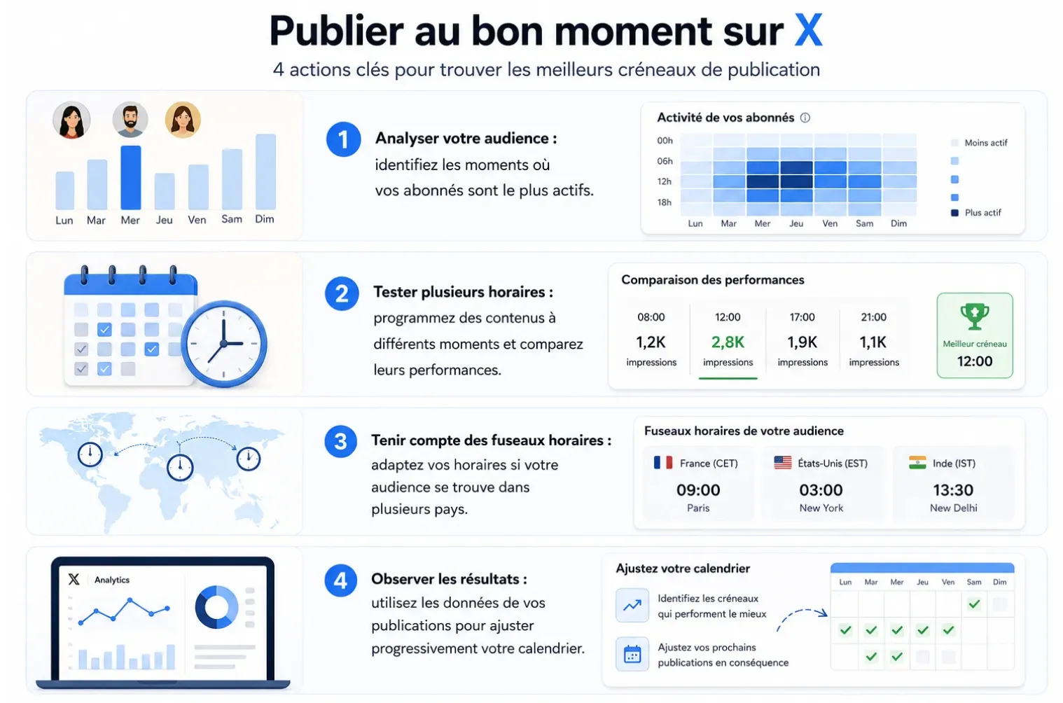publier au bon moment sur