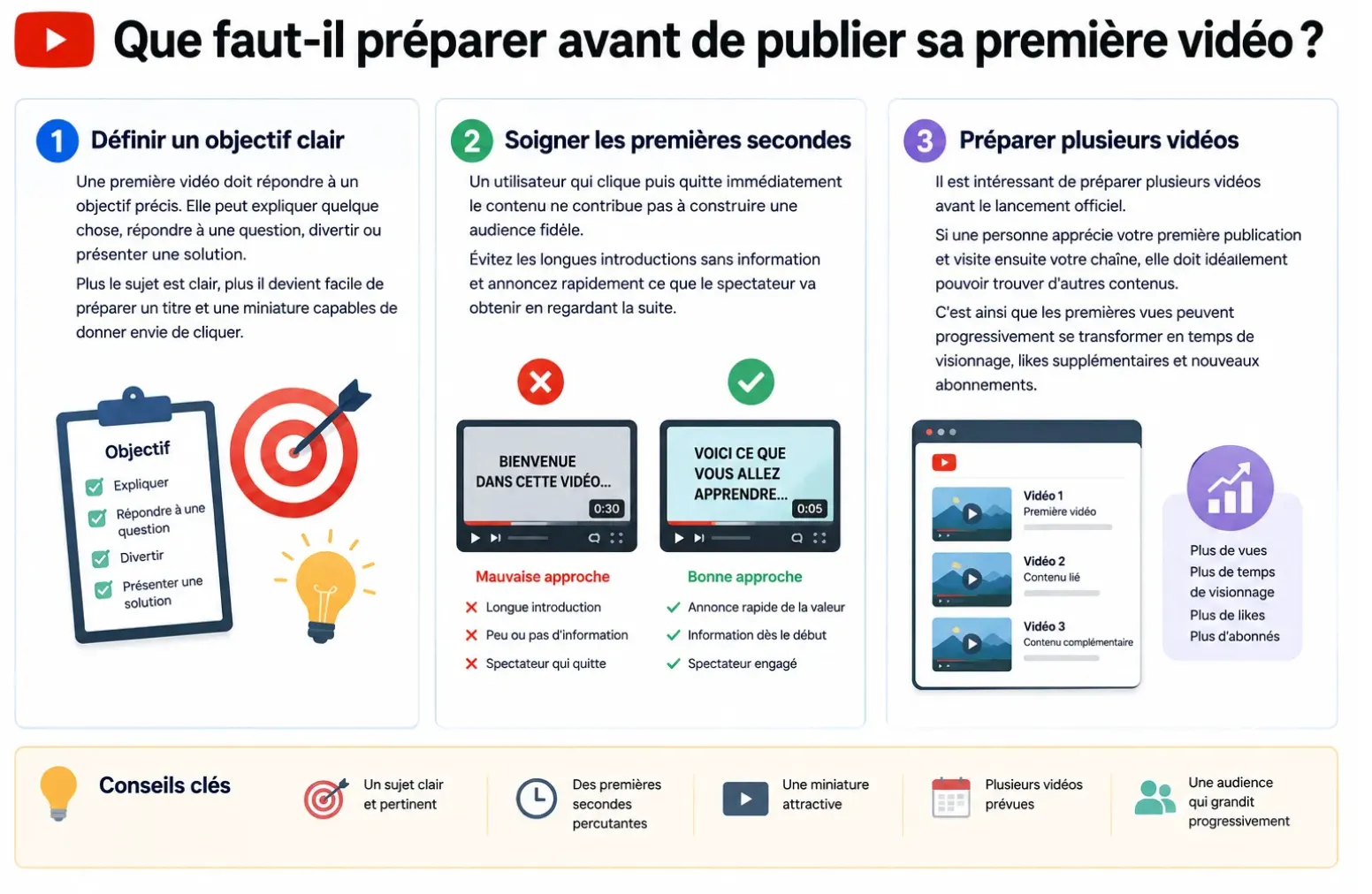 que faut it preparer avant de publier sa premiere video 1