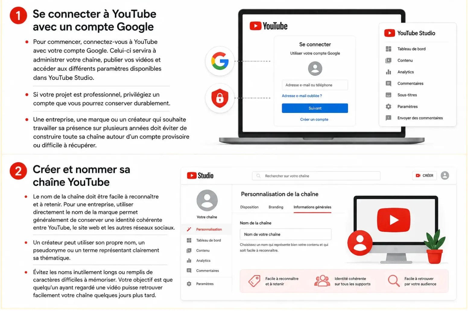 se connecter a youtube