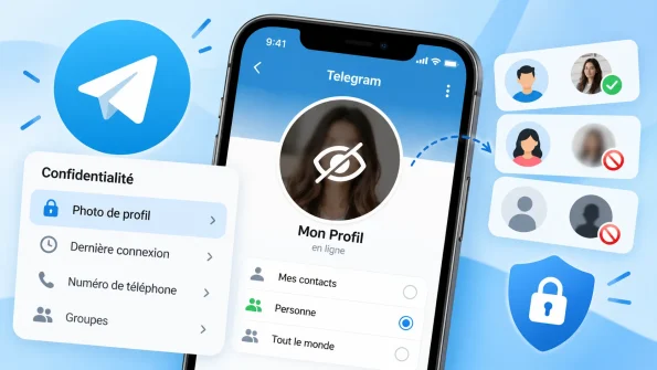 comment cacher photo profil telegram