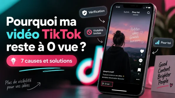 pourquoi ma video tiktok reste a zero vue