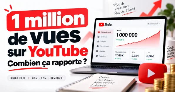 un million de vues sur youtube