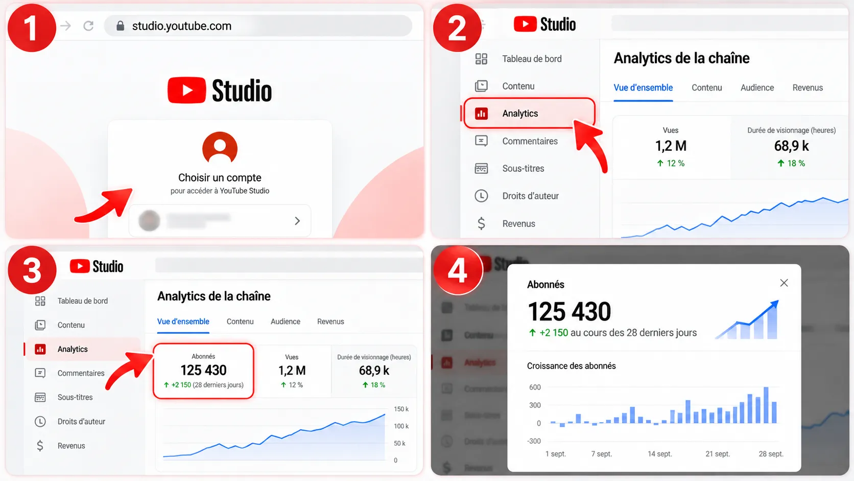 Comment voir ses abonnés sur YouTube ? Guide simple 3 voir nombre exact abonnes youtube