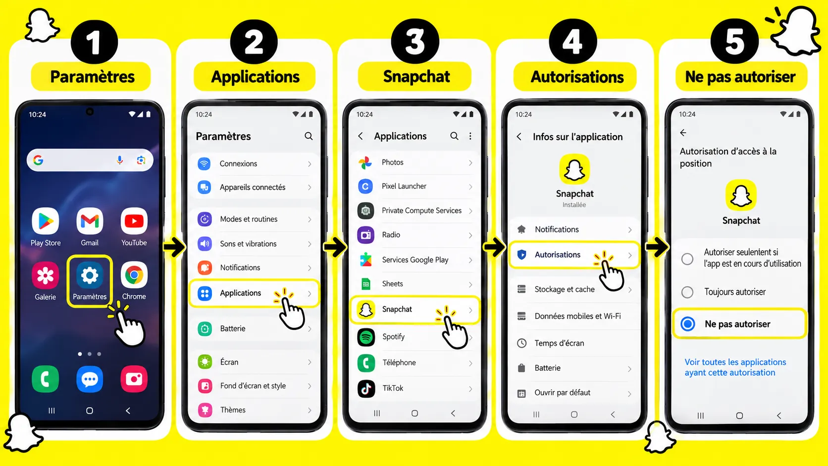 Comment désactiver la localisation sur Snapchat ? 4 1. desactiver localisation snapchat android