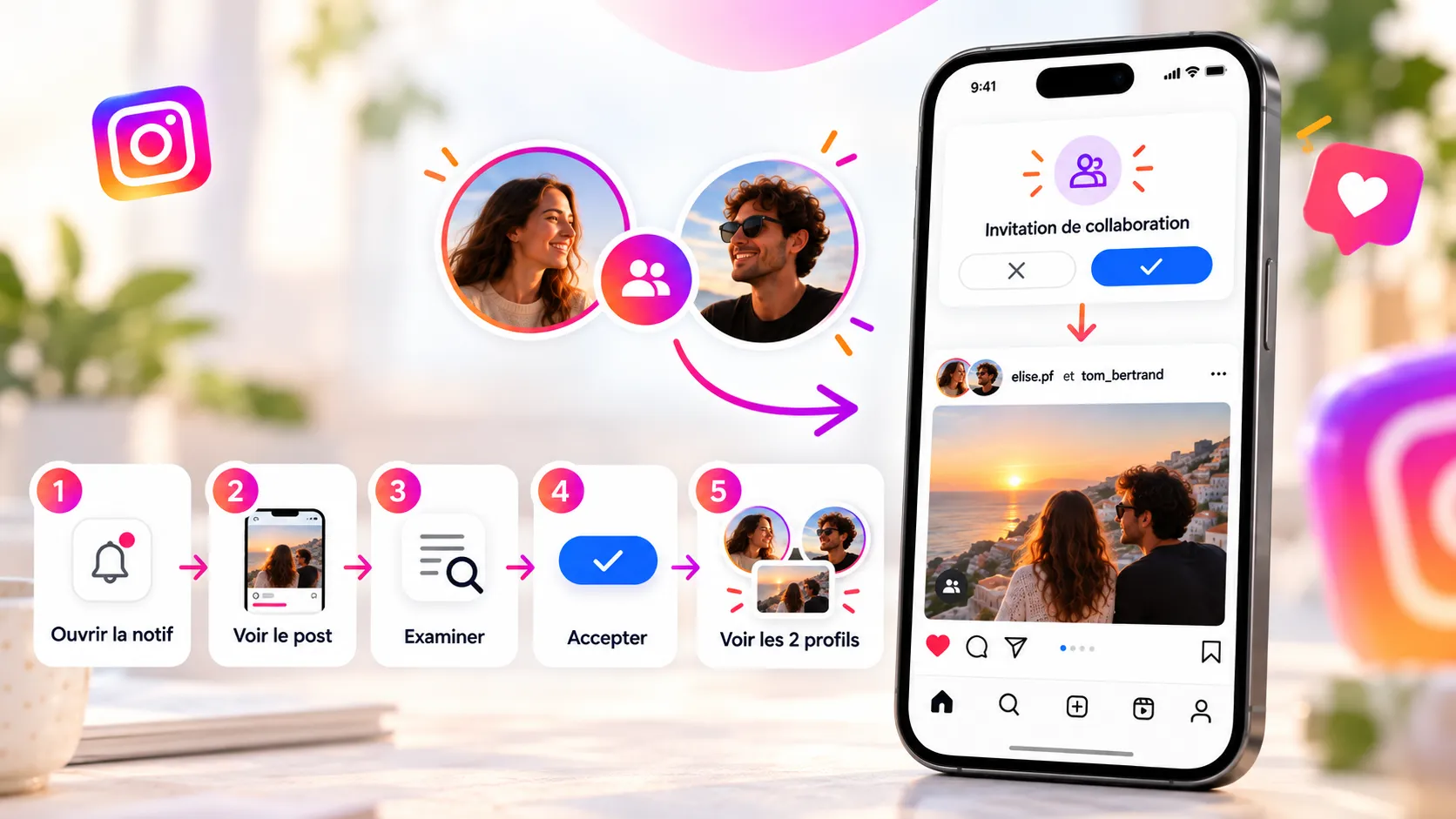 Comment ajouter un collaborateur sur Instagram après publication ? 3 accepter invitation collaboration instagram