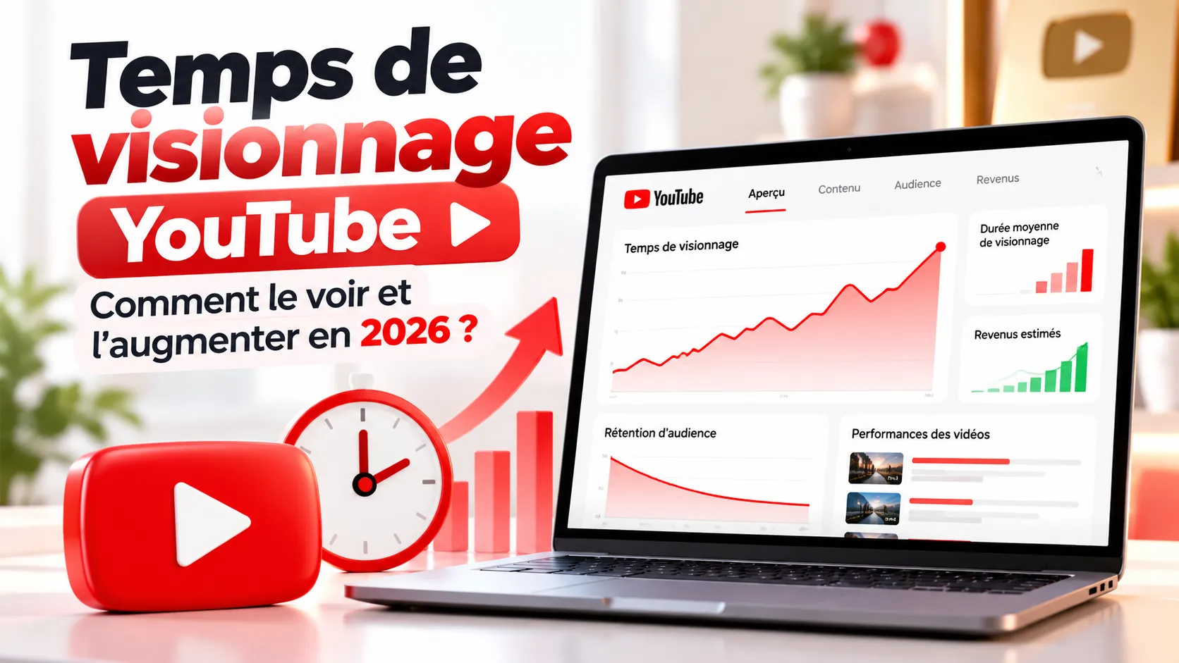 comment voir temps de visionnage youtube studio