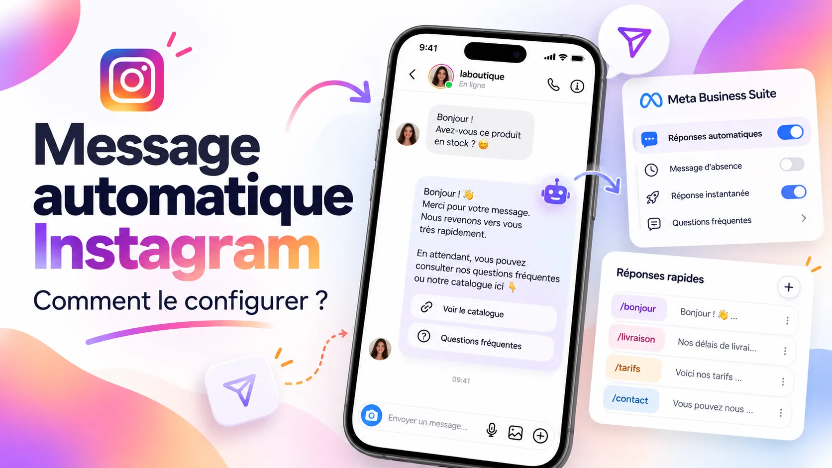 message automatique instagram