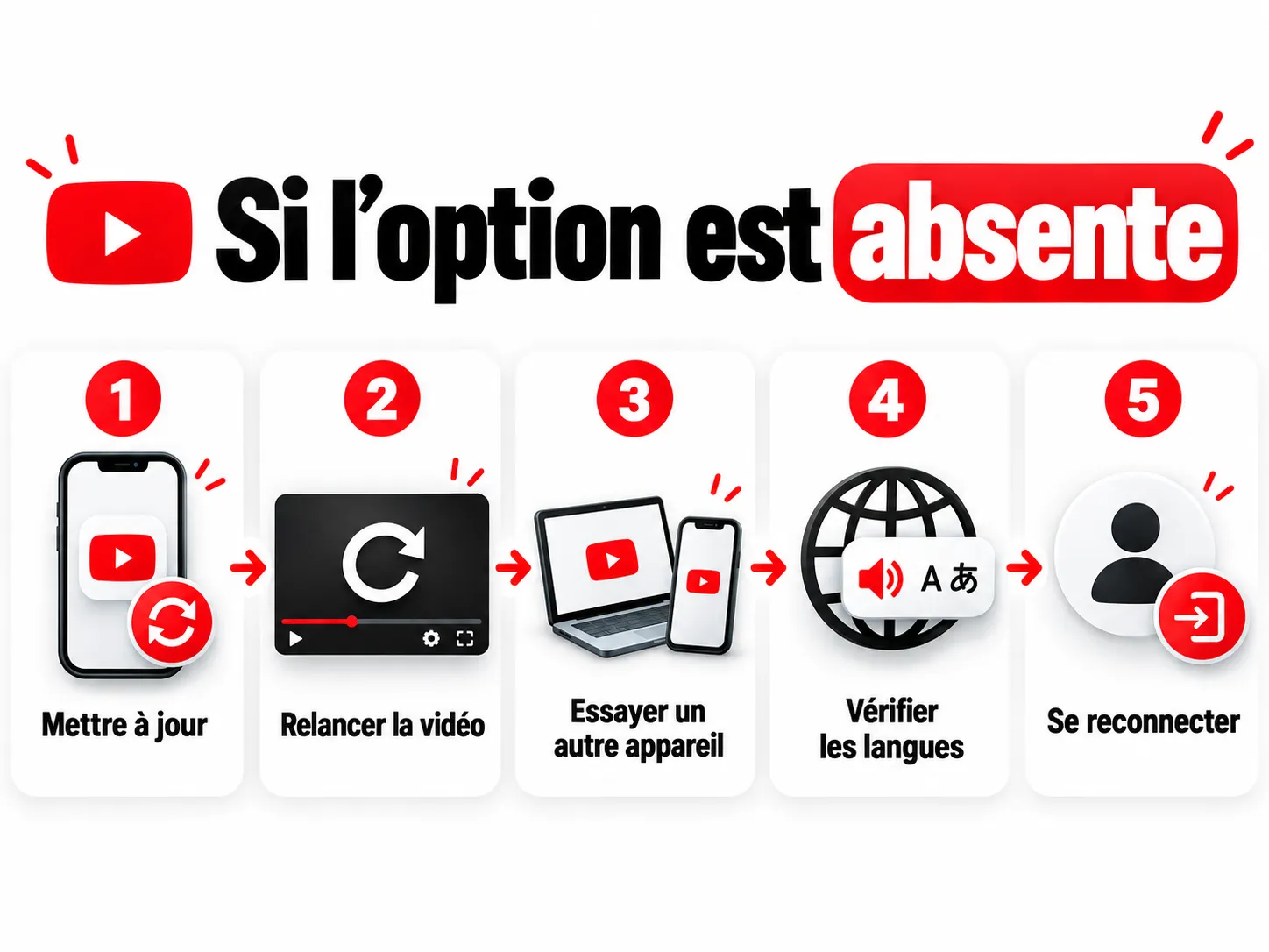 youtube piste audio absente solutions